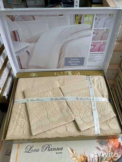 Белье постельное с гипюром