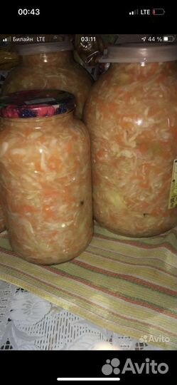 Капуста квашенная 3л банка