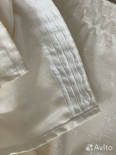 Штора кремовая 147*203 1 шт занавеска