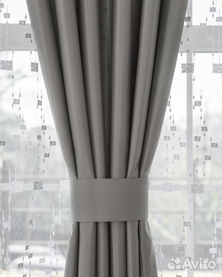 Шторы сатен Адора Хром