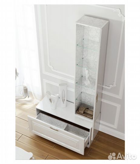 Тумба Aqwella напольная emp.03.10/w Белая