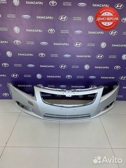 Бампер передний Chevrolet Cruze (2009) серебристый