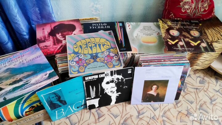 Виниловые пластинки, много, разные