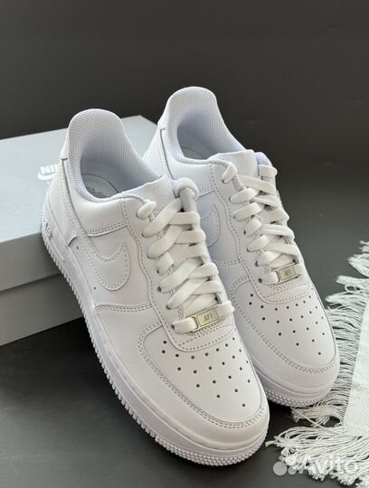 Кроссовки Nike air force 1 белые