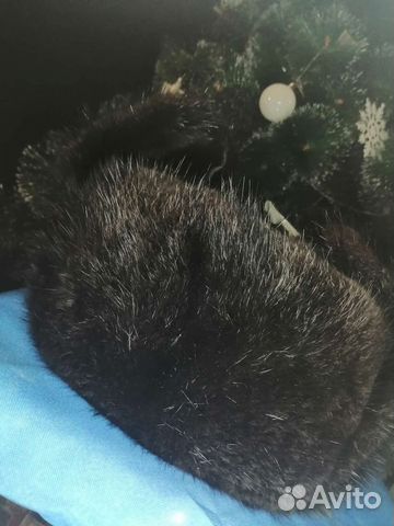 Шапка ушанка мужская беличий мех