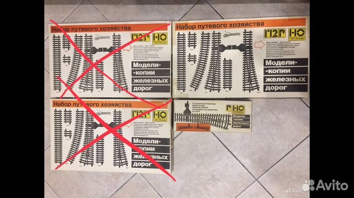 Наборы рельс 1:87 от Сокол, СССР. Аналог Piko