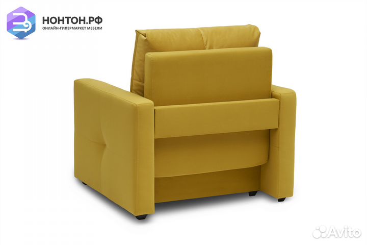 Кресло еврокнижка Вита горчичное