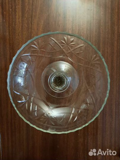 Ваза на нодке СССР стекло или хрусталь