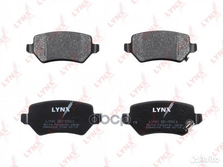 Колодки тормозные BD-5911 lynxauto