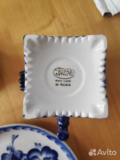 Самовар шкатулка Гжель