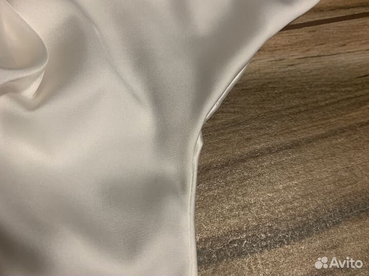 Боди на запах атласное