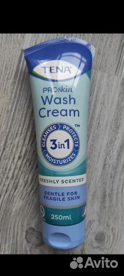 Tena крем моющий, 250 мл, новый