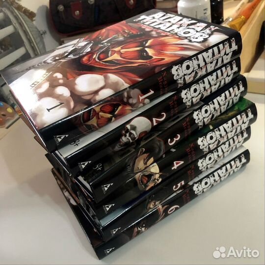 Атака титанов, тома 1,2,3,4,5,6