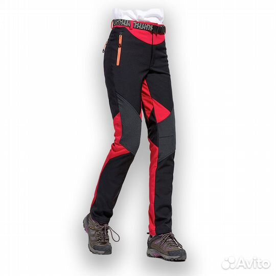 Softshell Женские универсальные штаны красные