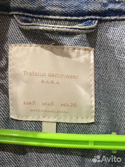 Zara модная джинсовая куртка для девочки