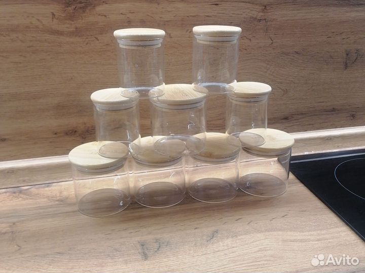 Стеклянные баночки, для хранения