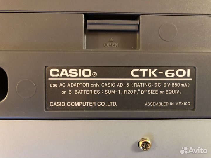 Синтезатор casio ctk 601