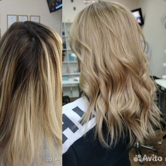 Мелирование с расчёской weil