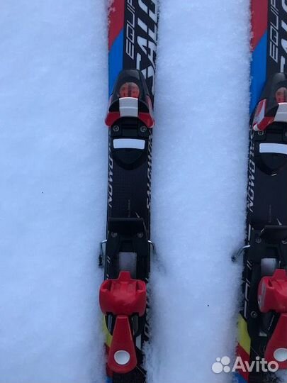 Горные лыжи salomon 80 см и ботинки детские