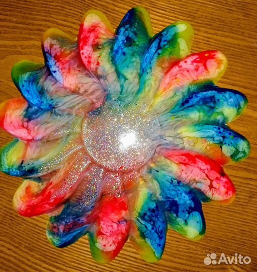 Поднос ручной работы из эбоксидной смолы