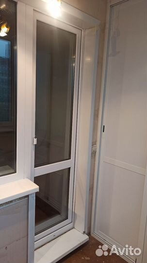Балконный блок с дверью б/у