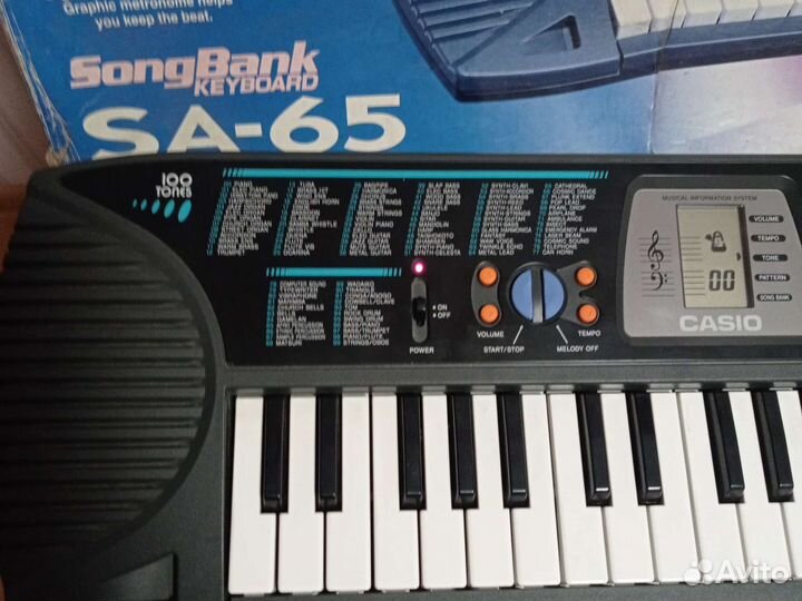 Синтезатор саsio SA -65, с батарейками, новый