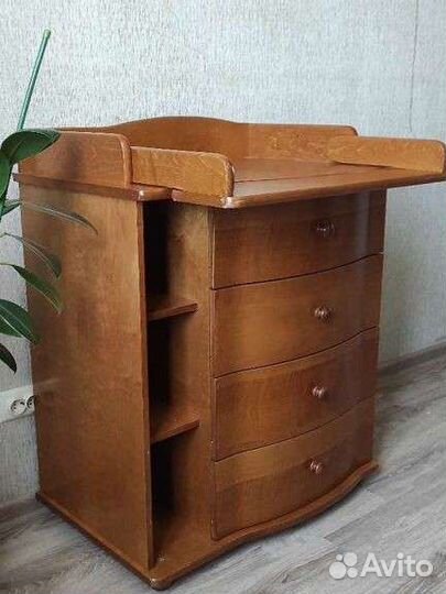 Детская кроватка и комод Красная звезда