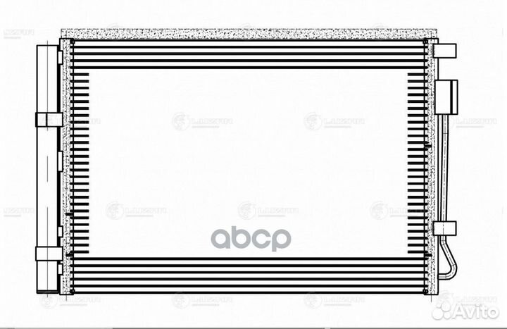 Радиатор кондиционера lrac08L5 luzar