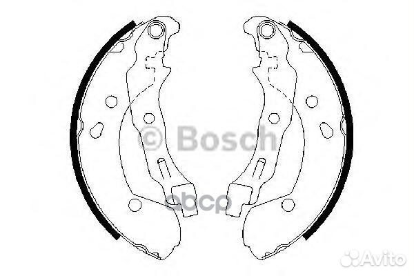 Комплект тормозных колодок 0986487668 Bosch