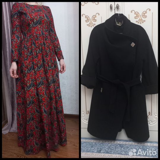 Пальто и платье