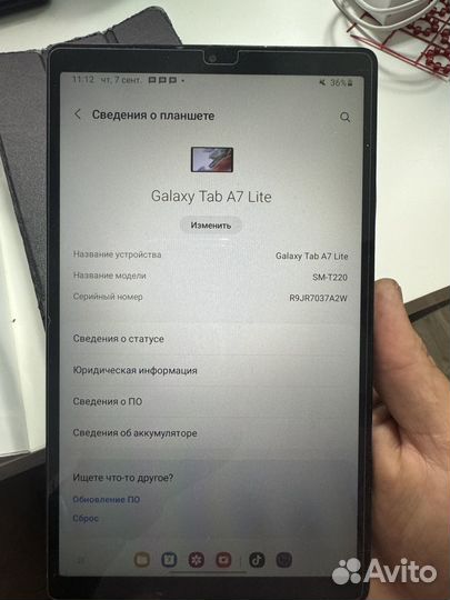 Планшет samsung galaxy tab a7