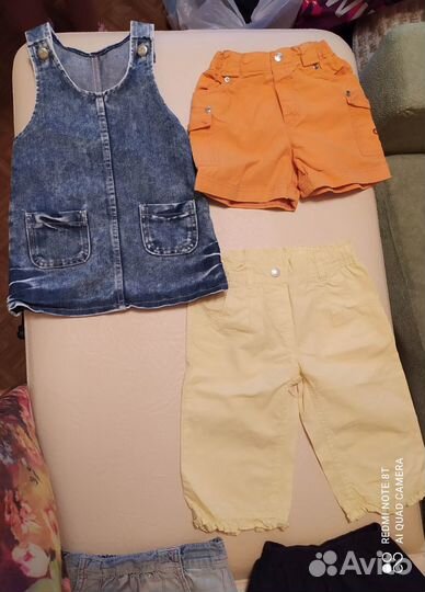 Пакет летних вещей на девочку на рост 92-104