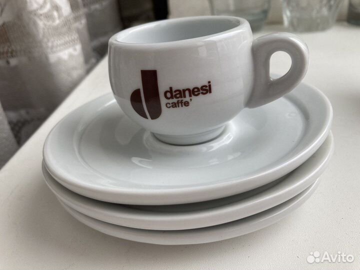 Кофейные чашки с блюдцами Danesi 3 шт