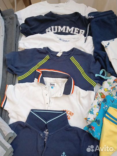 Большой пакет одежды для мальчика 128-134