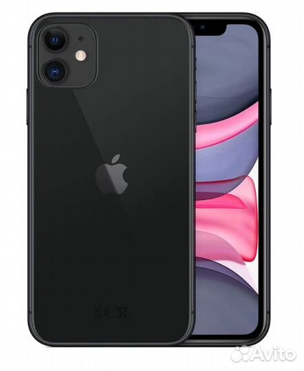 Apple iPhone 11 128 гб, nano SIM+eSIM, Чёрный