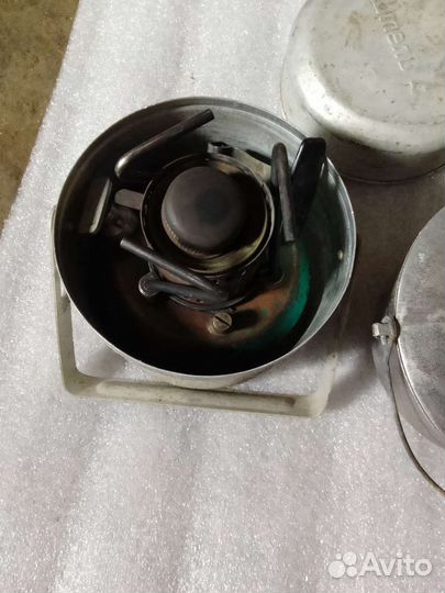 Примус бензиновый и котелок СССР