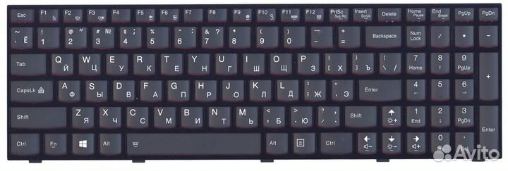 Клавиатура Lenovo Y500NT с подсветкой, OEM