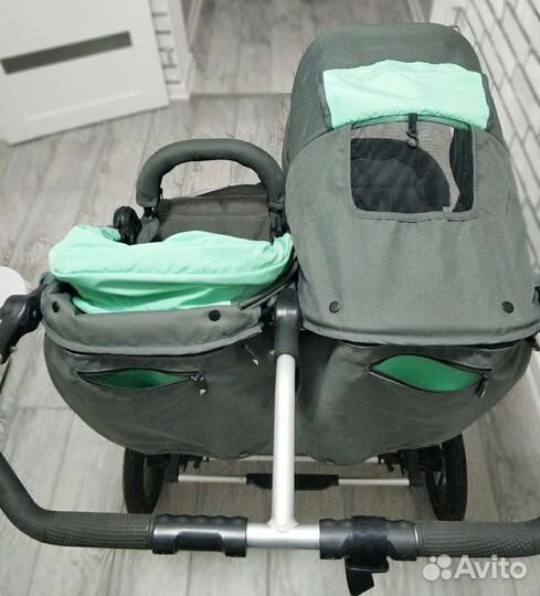 Коляска для двойни, погодок