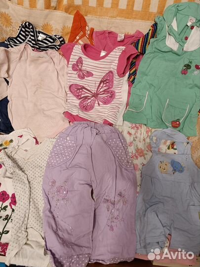 Детские вещи пакетом для девочек 80 86