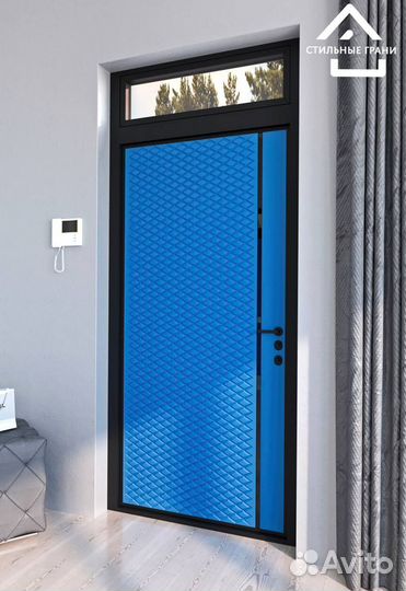 Дверь входная элитная в коттедж со стеклом