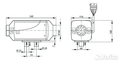 Фен Автономка Печка в газель