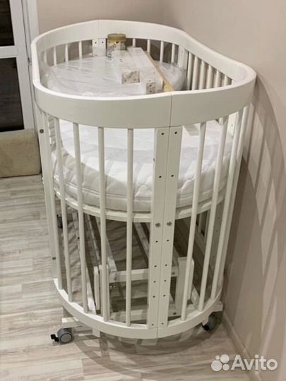 Детская кроватка трансформер с маятником 7в1