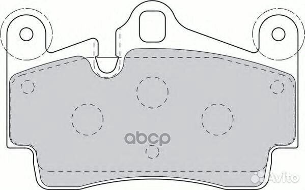 Колодки тормозные зад audi Q7 06/ VW touareg 0