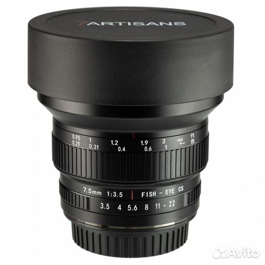 Объектив 7artisans MF 7.5mm F3.5 Canon EF Mount