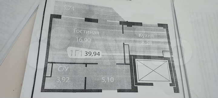 1-к. квартира, 39,9 м², 9/9 эт.