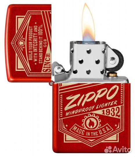 Зажигалка Zippo Зажигалка Metallic Red 48620
