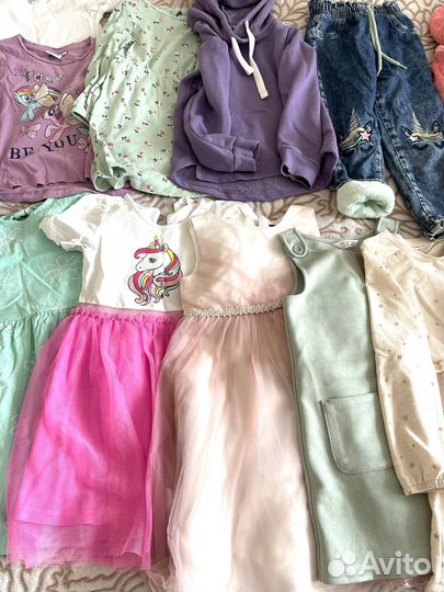 Одежда пакетом на девочку 110 116