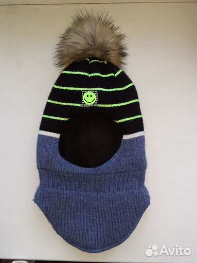 Шапка шлем для мальчика 52 54