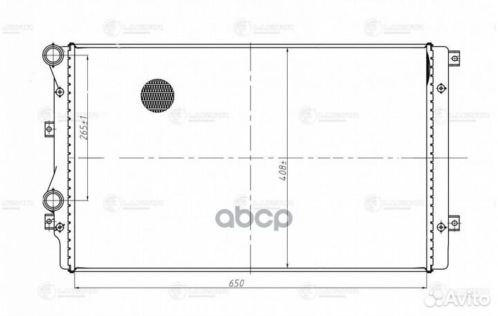 Радиатор охл. для а/м VW Jetta (11) LRc 18L3 L