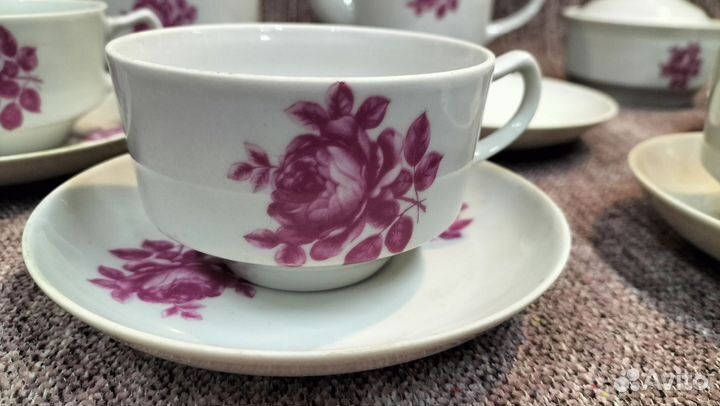 Чайный сервиз дулево розы